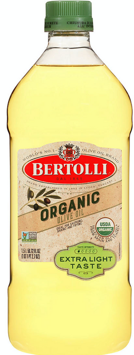 Bertolli Organic Extra Light Tasting Olive Oil , 1.5 L