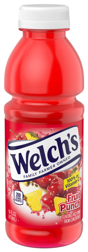 Welch's Fruit Punch Juice Drink , 16 oz