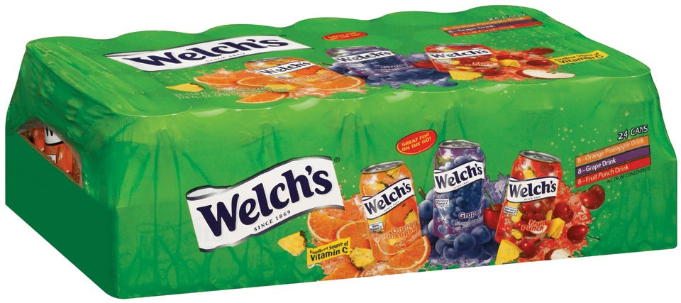 Welch's 100% Juice Variety Cans, 24 x 11.5 oz