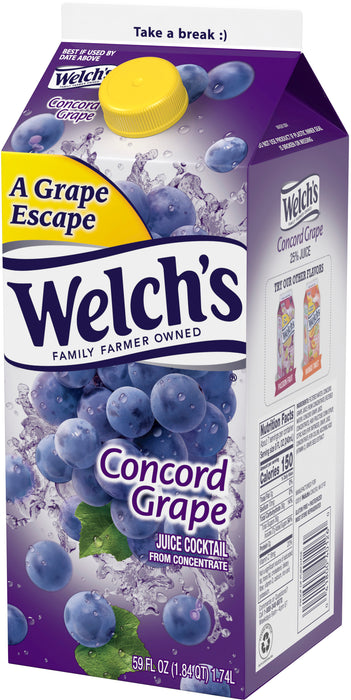 Welch's Concord Grape Fruit Juice Cocktail , 59 oz