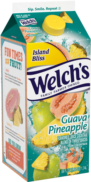 Wekch's Guava Pineapple Fruit Juice Cocktail , 59 oz