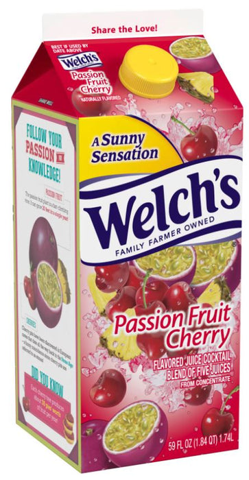 Welch's Passion Fruit Cherry Fruit Juice Cocktail , 59 oz