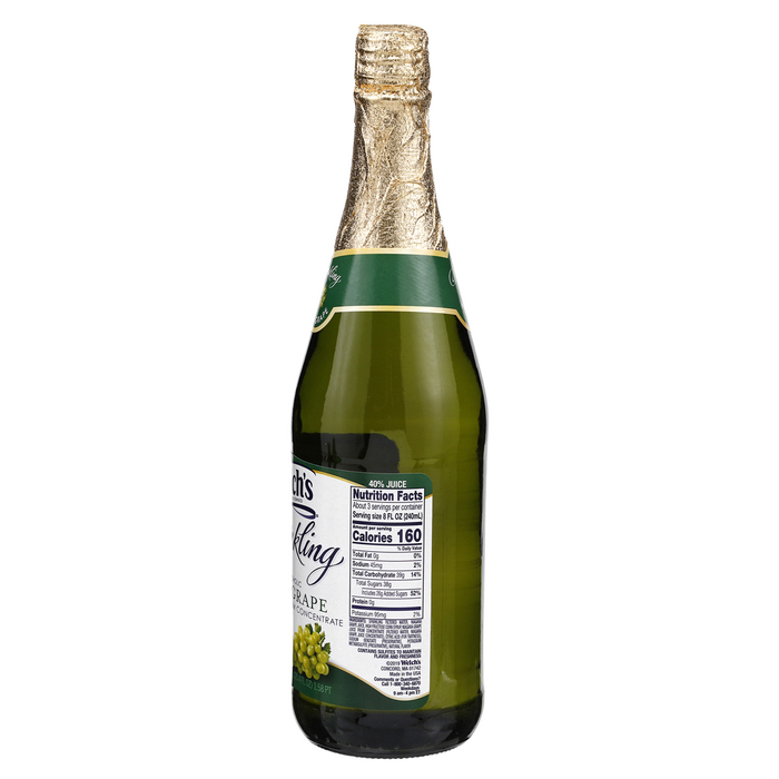 Welch's Non-Alcoholic Sparkling White Grape Cocktail, 750 ml