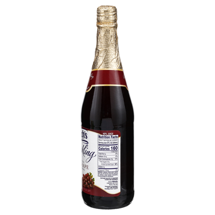 Welch's Non-Alcoholic Sparkling Red Grape Cocktail, 750 ml