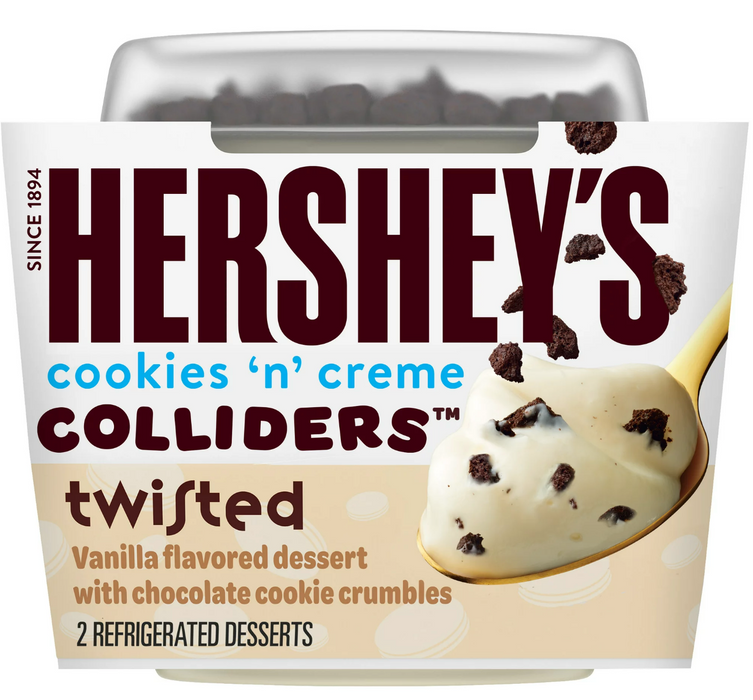 Hershey's Cookies N' Cream Twisted Colliders Dessert Pudding Cup , 7 oz