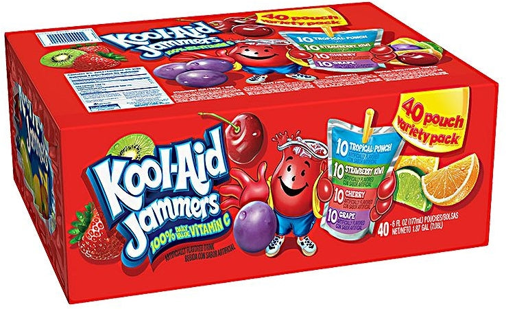 Kool-Aid Jammers Artificially Flavored Drink Variety Pack, 40 x 6 oz