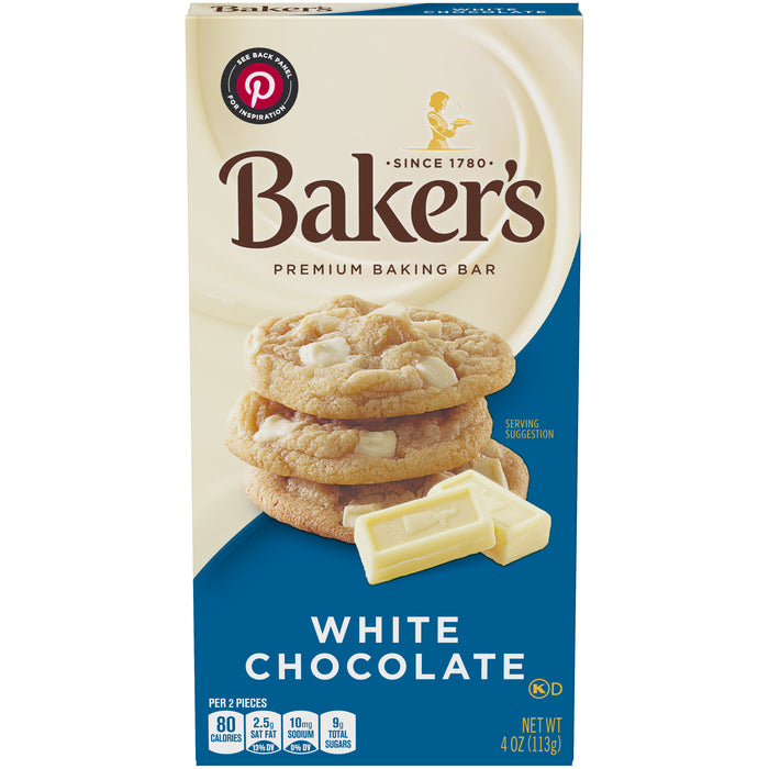 Baker's Premium White Chocolate Baking Bar , 4 oz