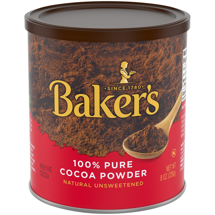 Baker's 100% Pure Natural Unsweetened Cocoa Powder, 8 oz