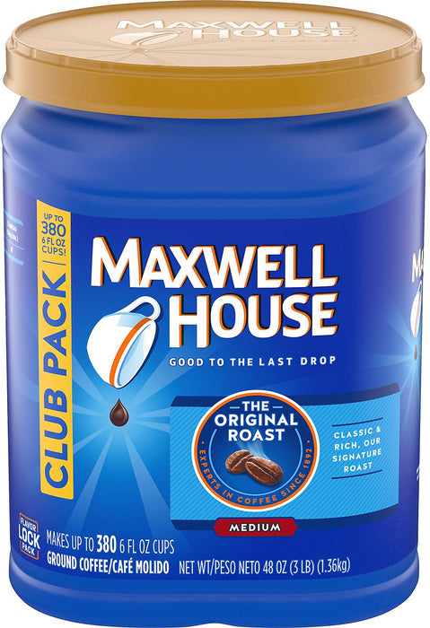 Maxwell House Ground Coffee, Original Roast, 48 oz