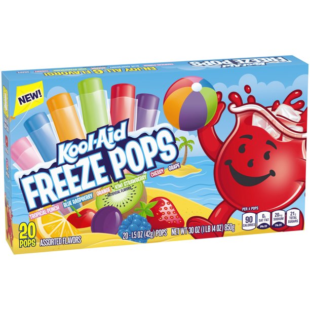 Kool-Aid Freeze Pops, Variety Pack , 20 ct