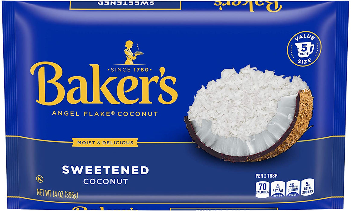 Baker's Angel Flake Sweetened Shredded Coconut , 14 oz