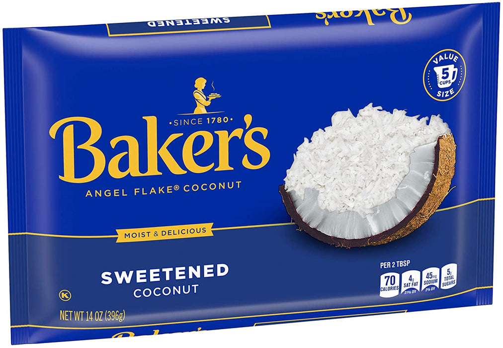 Baker's Angel Flake Sweetened Shredded Coconut , 14 oz