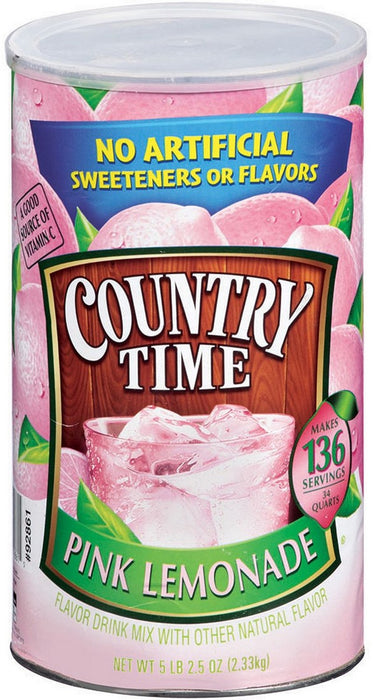Country Time Pink Lemonade Beverage Mix, 34 qts