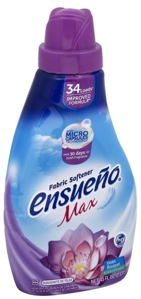Ensueño Max Fabric Softener, Violet Bouquet, 1.33 L