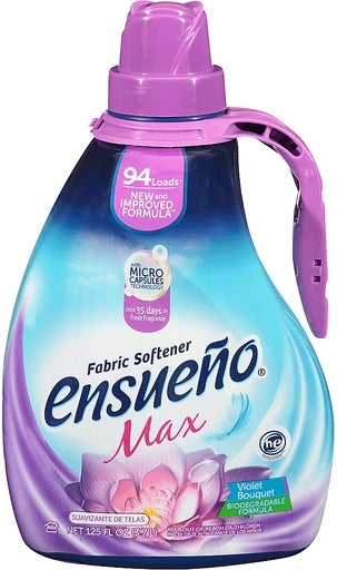 Ensueno Max Fabric Softener, Violet Bouquet, 3.7 L