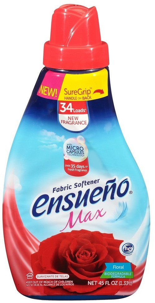 Ensueño Max Fabric Softener, Floral, 1.33 L