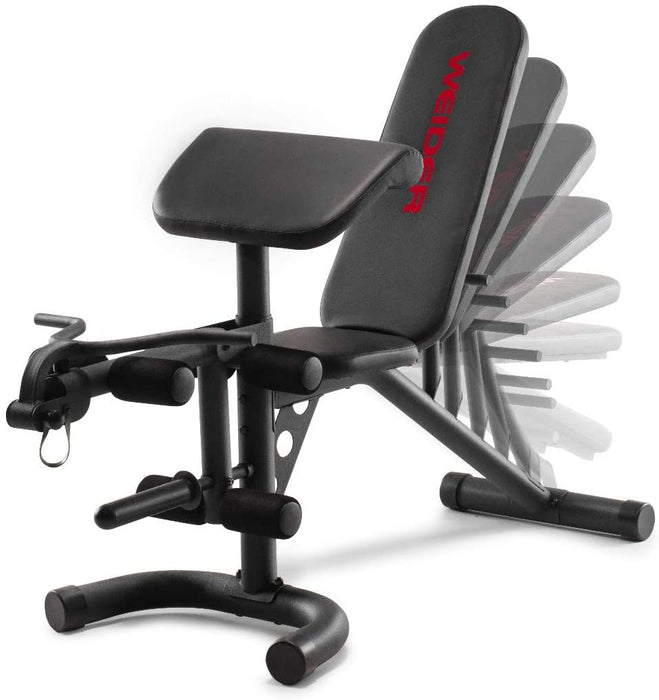 Weider XRS 20 Adjustable Olympic Workout Bench With Independent Squat Rack And Preacher Pad , 1 pc