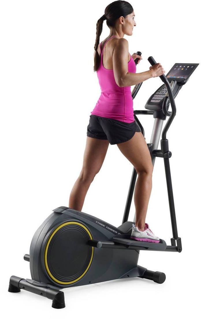 Gold s Gym Stride Cardio Trainer 350i Elliptical with Tablet Holder Goisco