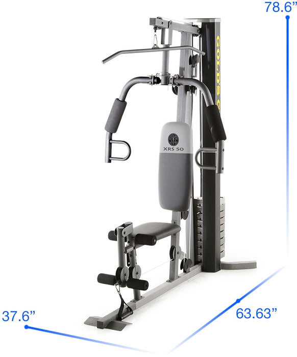 Gold's Gym XRS 50 Home Gym with High and Low Pulley System, 