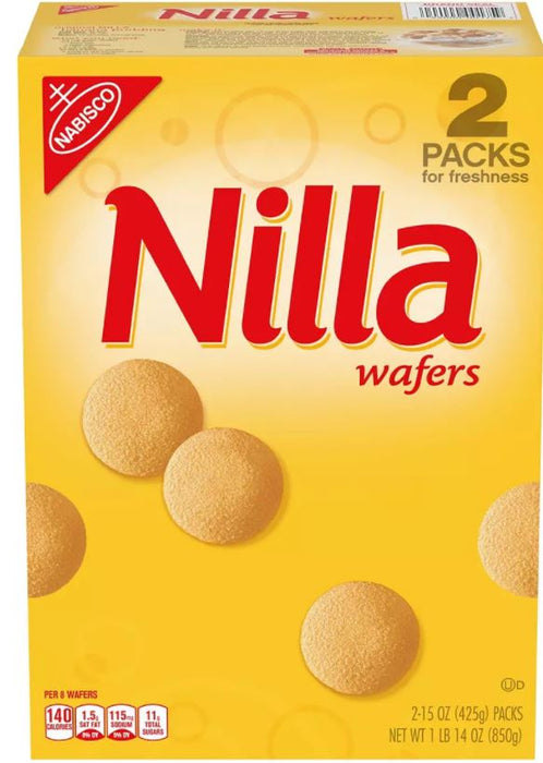 Nabisco Nilla Wafers, 2-Pack, 2 x 15 oz