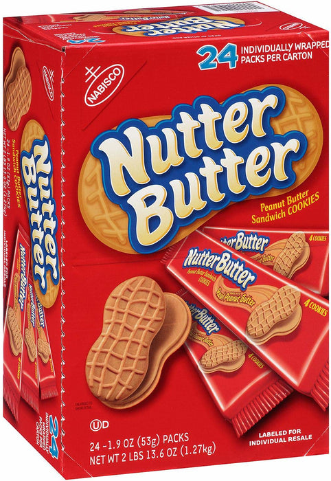 Nabisco Nutter Butter Cookies, 24 ct