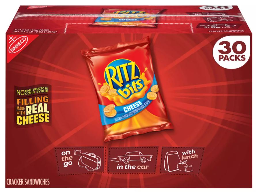 Nabisco Titz Bits Cheese Crackers, 30 x 1.5 oz