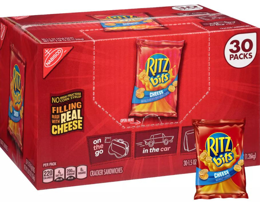 Nabisco Titz Bits Cheese Crackers, 30 x 1.5 oz