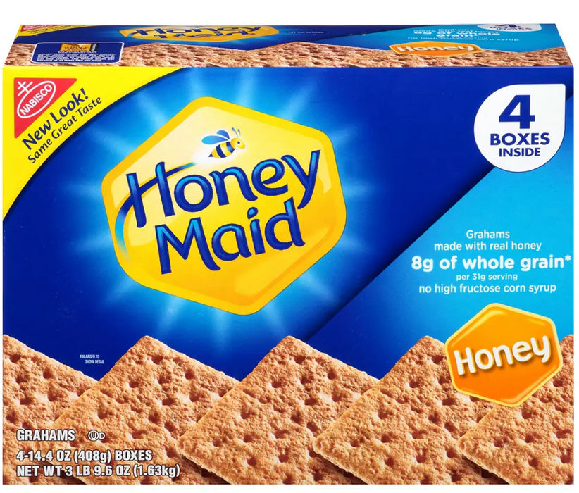 Nabisco Honey Maid Graham Crackers, 4-Pack, 4 x 14.4 oz