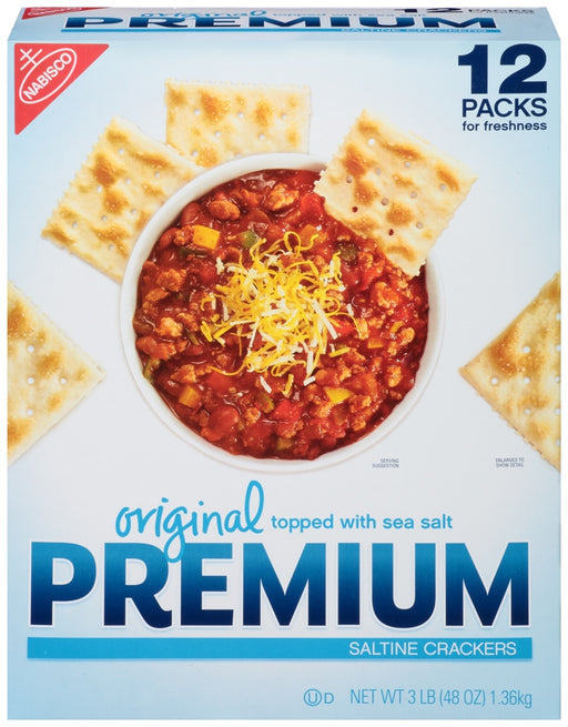 Nabisco Original Premium Saltine Crackers, Value Pack, 12 x 4 oz