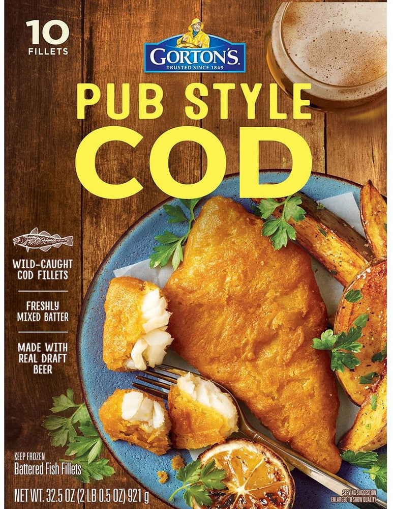 Gorton's Pub Style Cod Fillets, 10 ct