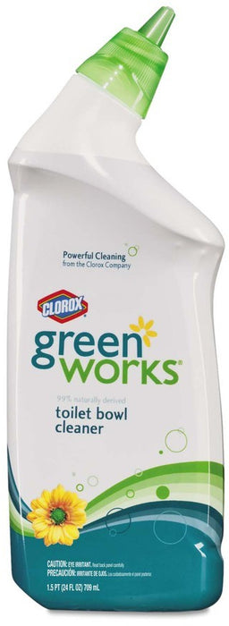 Clorox Green Works Toilet Bowl Cleaner, Powerful Cleaning, 24 oz