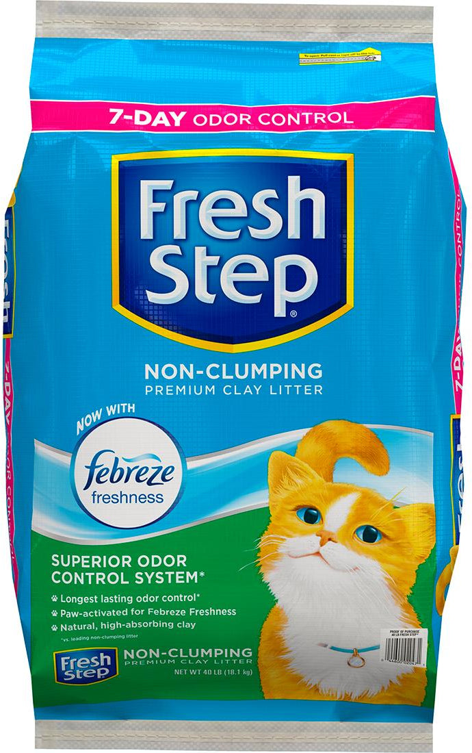 Fresh Step Non Clumping Cat Litter With Febreze 40 lbs Goisco