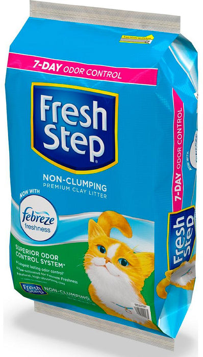 Fresh Step Non-Clumping Cat Litter With Febreze, 40 lbs