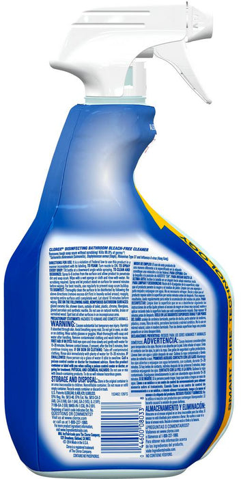 Clorox Disinfecting Bathroom Bleach-Free Cleaner, 30 oz