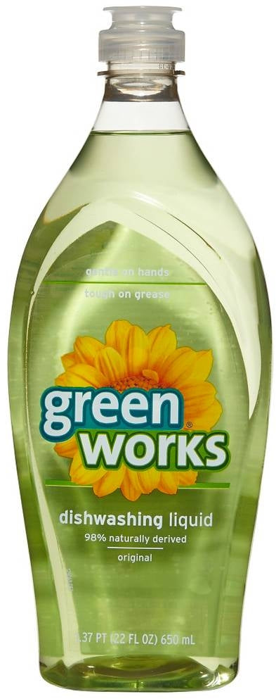 Green Works Dishwashing Liquid, Original, 22 oz