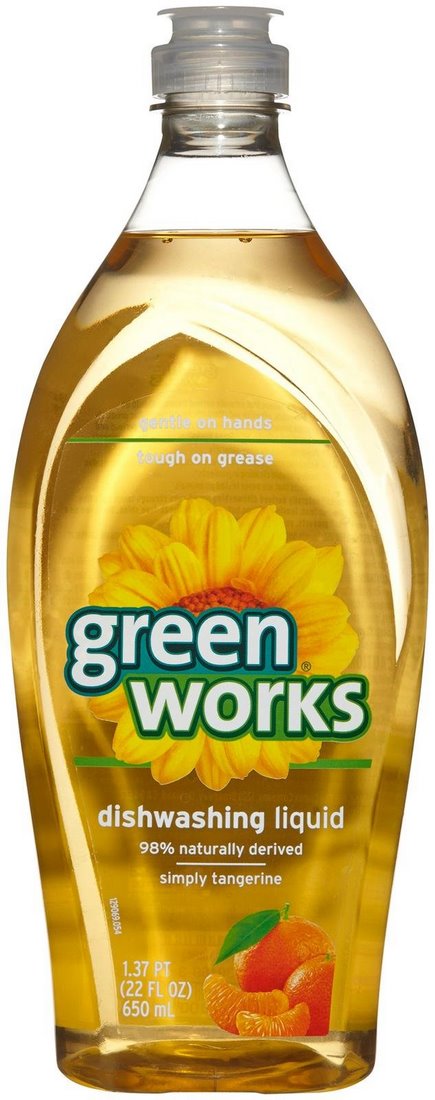 Green Works Dishwashing Liquid, Simply Tangerine, 22 oz