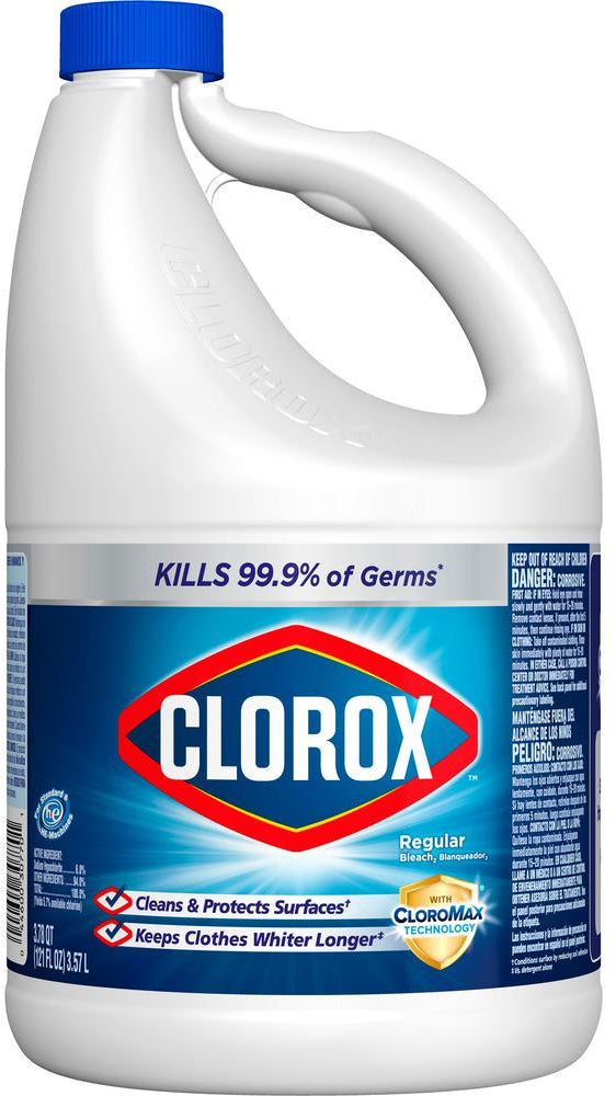 Clorox Regular Concentrated Liquid Bleach, 121 oz