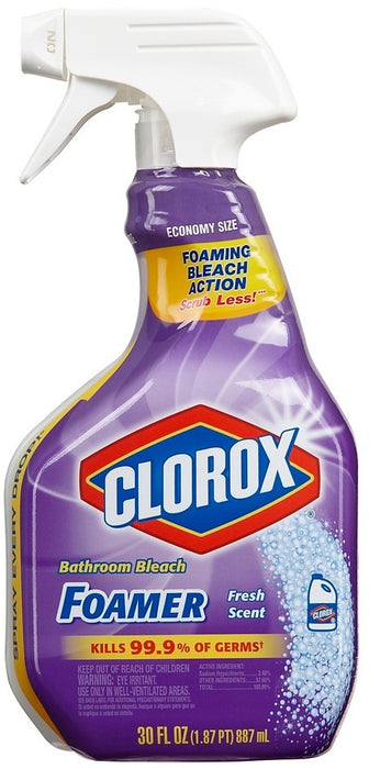 Clorox Bathroom Bleach Foamer, Fresh Scent, 30 oz