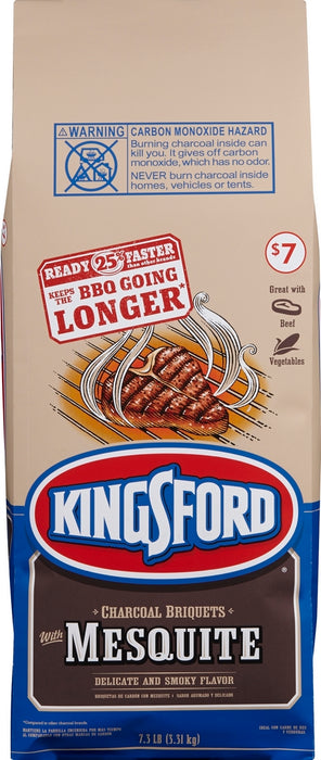 Kingsford Charcoal Briquettes with Mesquite, 7.3 lbs