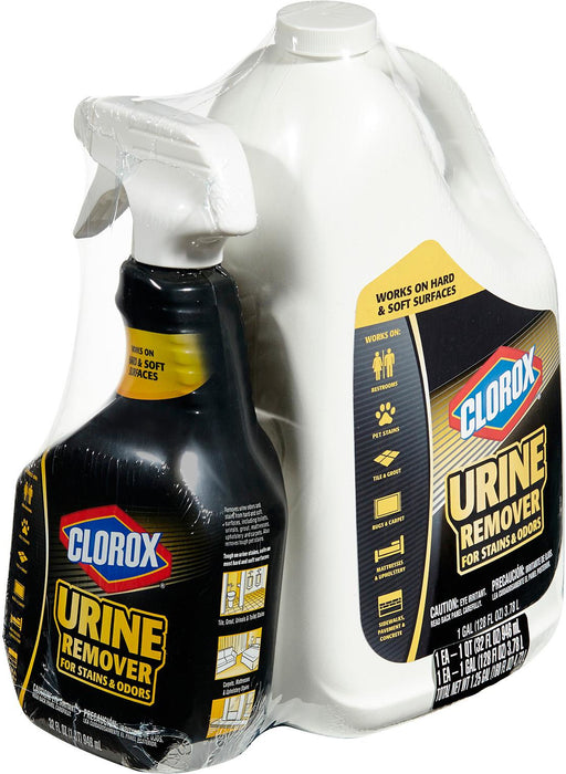Clorox Urine Remover For Stains & Odors, Value Pack, 32 oz + 128 oz
