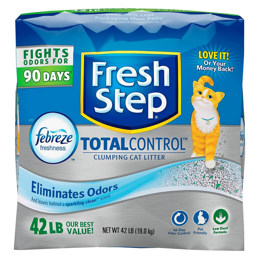 Fresh step total control 2025 with febreze cat litter