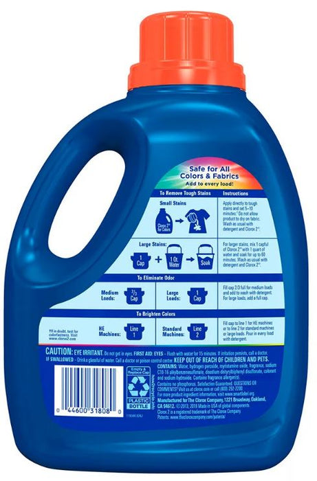 Clorox 2 For Colors Stain Remover & Color Booster Liquid Laundry Detergent, 112.75 oz