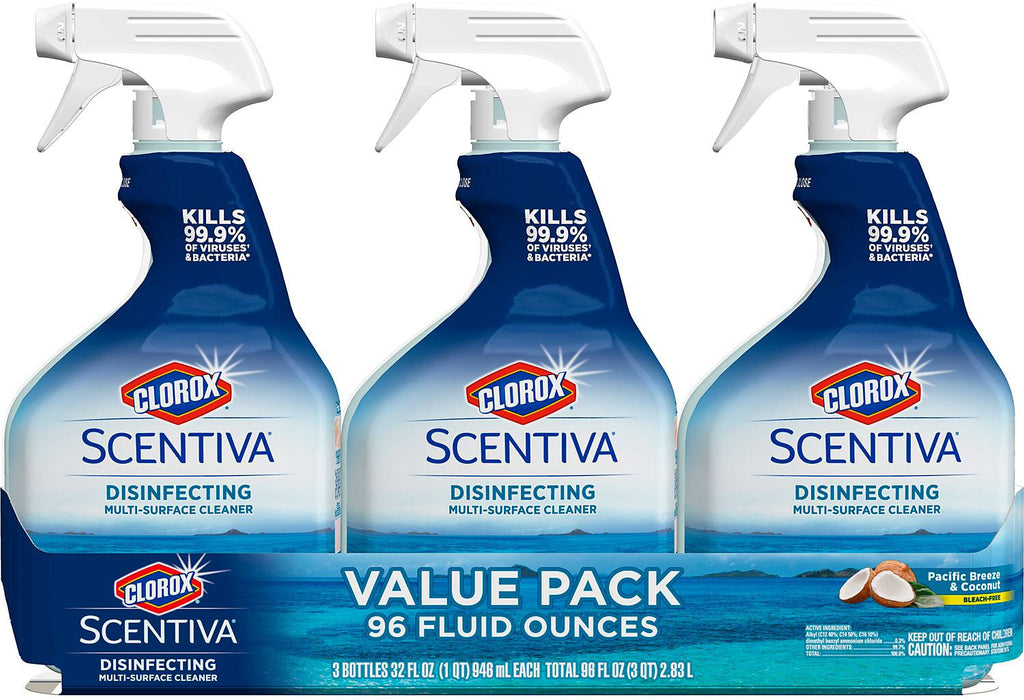 Clorox Scentiva Multi-Purpose Cleaner, 3 x 32 oz