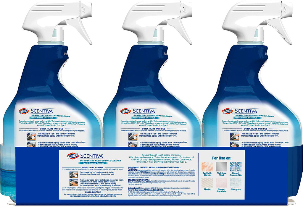 Clorox Scentiva Multi-Purpose Cleaner, 3 x 32 oz