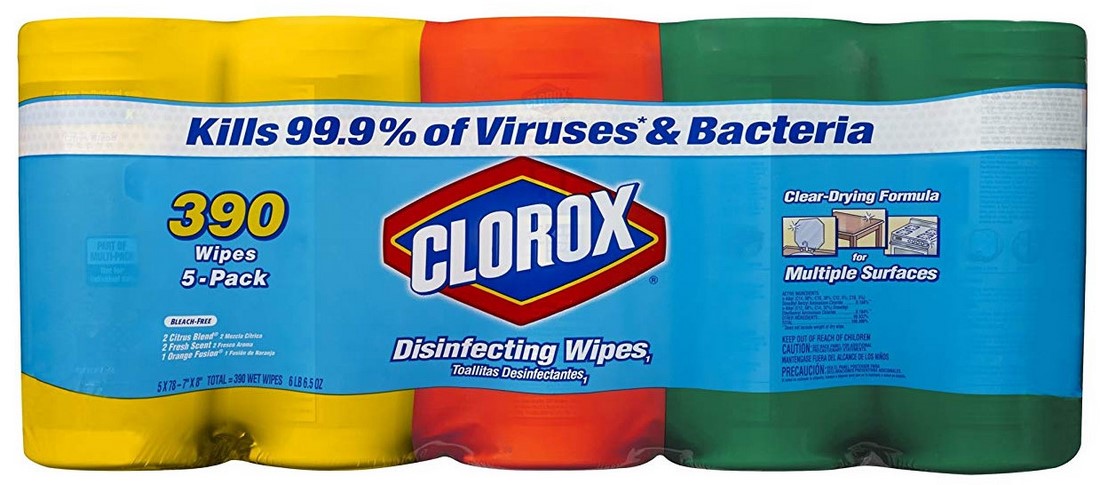 Clorox Disinfecting Wipes Value Pack, 5 x 78 ct