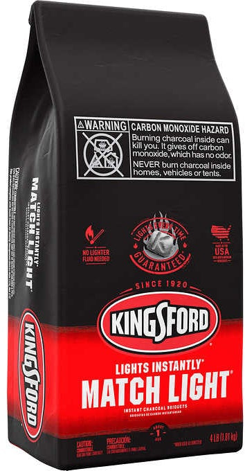 Kingsford Match Light Instant Charcoal Briquets , 4 lbs