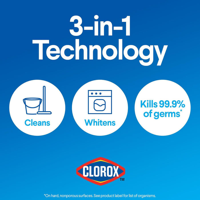 Clorox Performance Bleach Value Pack, 3 x 3,57 L (3 x 121 oz)