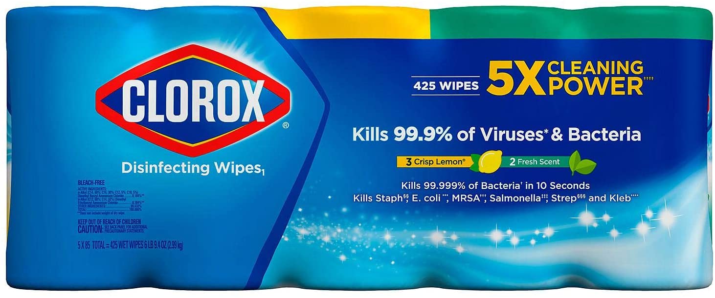 Clorox Disinfecting Wipes, Value Pack , 425 ct