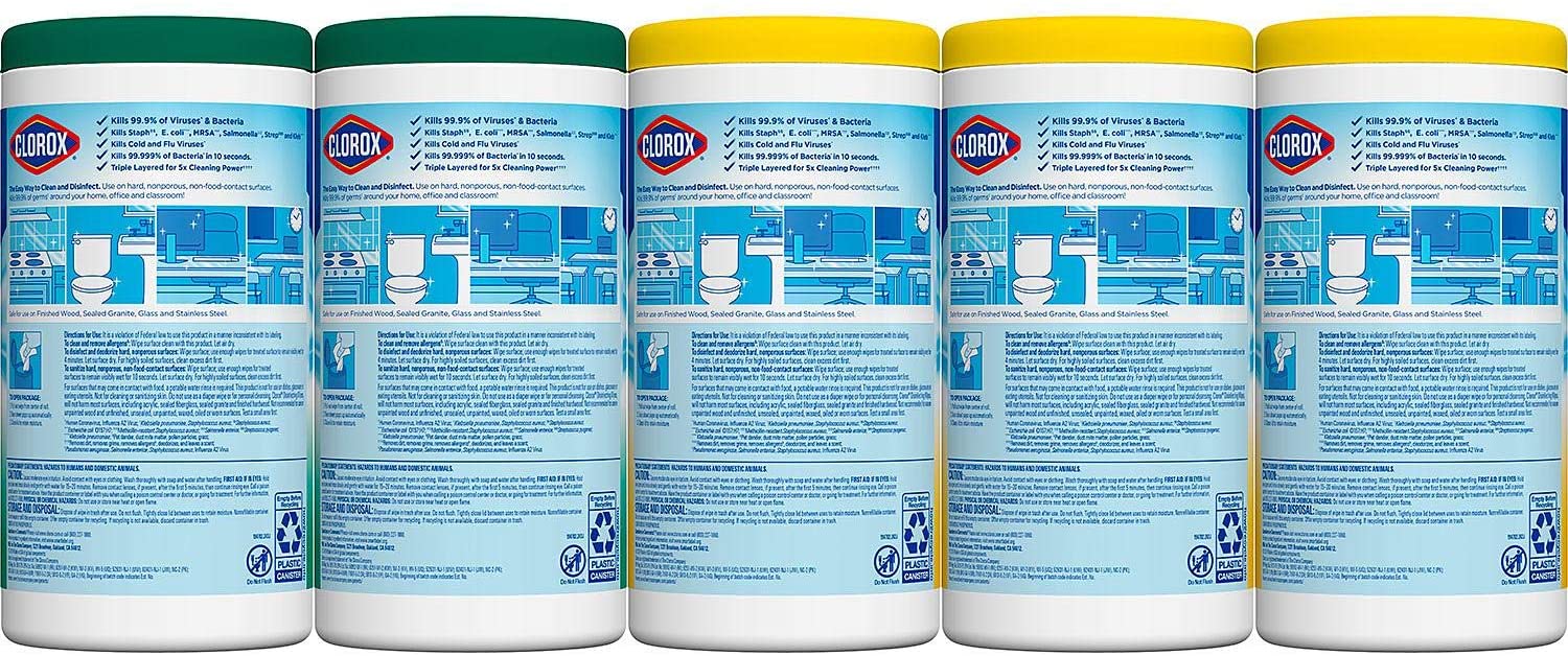 Clorox Disinfecting Wipes, Value Pack , 425 ct