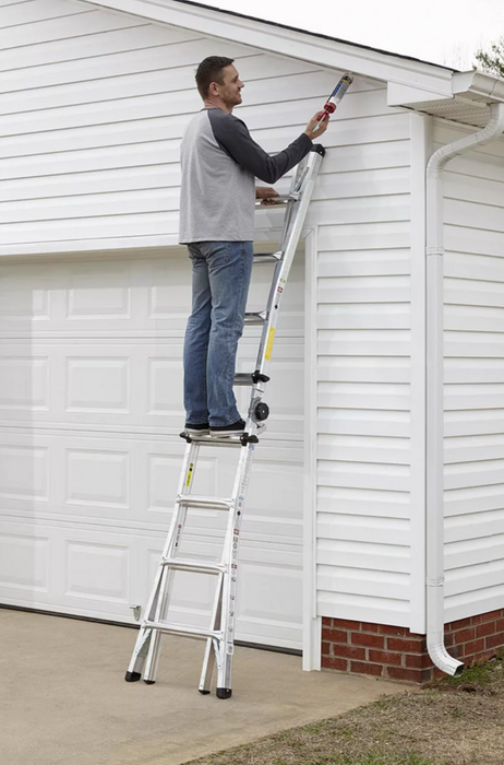 Cosco 18-Feet Max Reach Multi-Position Ladder, 300 lbs Weight Capacity , 1 pc